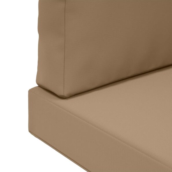 vidaXL Vankúš na vonkajšiu pohovku 3 pcs Sivohnedá Polyester – Obrázok 9