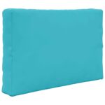 vidaXL Vankúš na vonkajšiu pohovku 3 pcs Tyrkysová Polyester – Obrázok 5