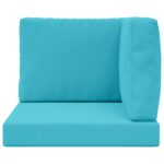 vidaXL Vankúš na vonkajšiu pohovku 3 pcs Tyrkysová Polyester – Obrázok 6