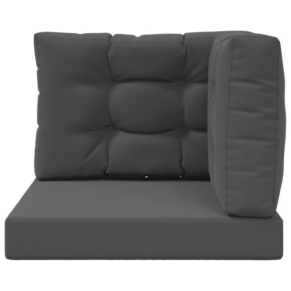vidaXL Vankúš na vonkajšiu pohovku 3 pcs Antracit Polyester – Obrázok 6