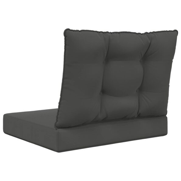 vidaXL Vankúš na vonkajšiu pohovku 2 pcs Antracit Polyester – Obrázok 7