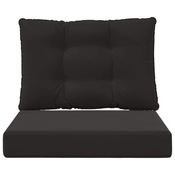 vidaXL Vankúš na vonkajšiu pohovku 2 pcs Čierny Polyester – Obrázok 6