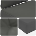 vidaXL Vankúš na vonkajšiu pohovku 3 pcs Antracit Polyester – Obrázok 8