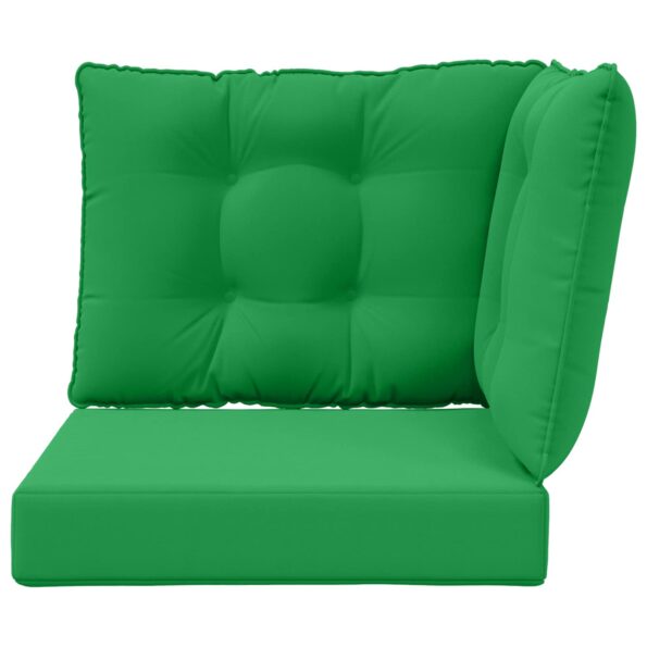 vidaXL Vankúš na vonkajšiu pohovku 3 pcs Zelená Polyester – Obrázok 6