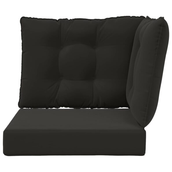 vidaXL Vankúš na vonkajšiu pohovku 3 pcs Čierny Polyester – Obrázok 6