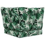 vidaXL Vankúš na vonkajšiu pohovku 3 pcs Vzor listov Polyester – Obrázok 7