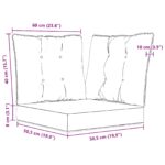 vidaXL Vankúš na vonkajšiu pohovku 3 pcs Design s listami Polyester – Obrázok 10