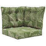 vidaXL Vankúš na vonkajšiu pohovku 3 pcs Design s listami Polyester – Obrázok 2
