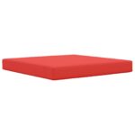vidaXL Vankúš na vonkajšiu pohovku Červená 80 x 80 x 8 cm Polyester – Obrázok 2
