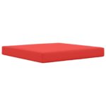 vidaXL Vankúš na vonkajšiu pohovku Červená 80 x 80 x 8 cm Polyester – Obrázok 5
