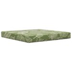 vidaXL Vankúš na vonkajšiu pohovku Design s listami 80 x 80 x 8 cm – Obrázok 2