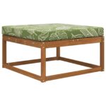 vidaXL Vankúš na vonkajšiu pohovku Design s listami 80 x 80 x 8 cm – Obrázok 3