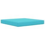vidaXL Vankúš na vonkajšiu pohovku Tyrkysová 80 x 80 x 8 cm Polyester – Obrázok 2