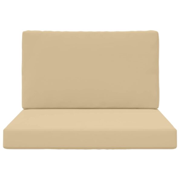 vidaXL Vankúš na vonkajšiu pohovku 2 pcs Béžová Polyester – Obrázok 6