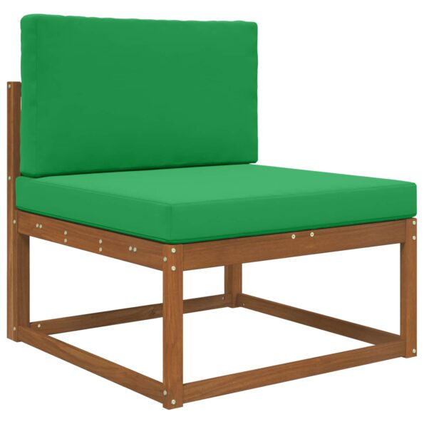 vidaXL Vankúš na vonkajšiu pohovku 2 pcs Zelená Polyester – Obrázok 3