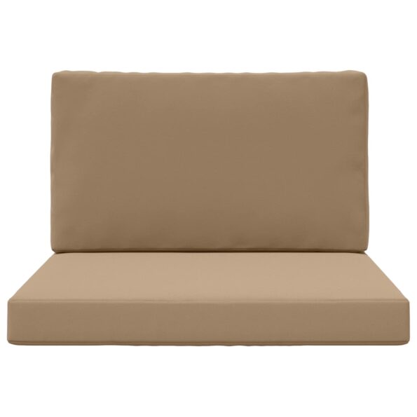 vidaXL Vankúš na vonkajšiu pohovku 2 pcs Sivohnedá Polyester – Obrázok 6