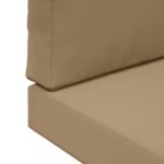 vidaXL Vankúš na vonkajšiu pohovku 2 pcs Sivohnedá Polyester – Obrázok 9
