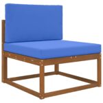 vidaXL Vankúš na vonkajšiu pohovku 2 pcs Královská modrá Polyester – Obrázok 3