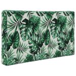 vidaXL Vankúš na vonkajšiu pohovku 2 pcs Vzor listov Polyester – Obrázok 5