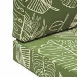 vidaXL Vankúš na vonkajšiu pohovku 2 pcs Design s listami Polyester – Obrázok 9