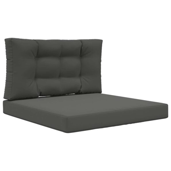 vidaXL Vankúš na vonkajšiu pohovku 2 pcs Antracit Polyester – Obrázok 2