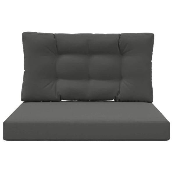 vidaXL Vankúš na vonkajšiu pohovku 2 pcs Antracit Polyester – Obrázok 6