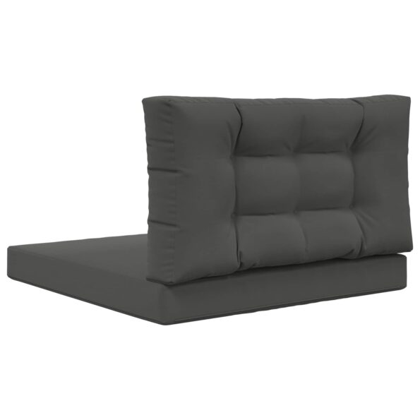 vidaXL Vankúš na vonkajšiu pohovku 2 pcs Antracit Polyester – Obrázok 7