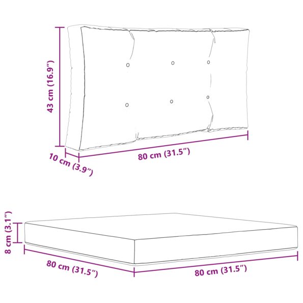 vidaXL Vankúš na vonkajšiu pohovku 2 pcs Čierny Polyester – Obrázok 10