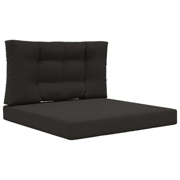 vidaXL Vankúš na vonkajšiu pohovku 2 pcs Čierny Polyester – Obrázok 2