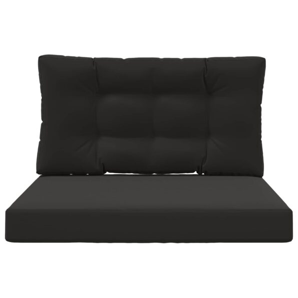 vidaXL Vankúš na vonkajšiu pohovku 2 pcs Čierny Polyester – Obrázok 6