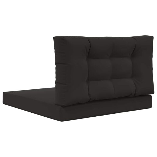 vidaXL Vankúš na vonkajšiu pohovku 2 pcs Čierny Polyester – Obrázok 7