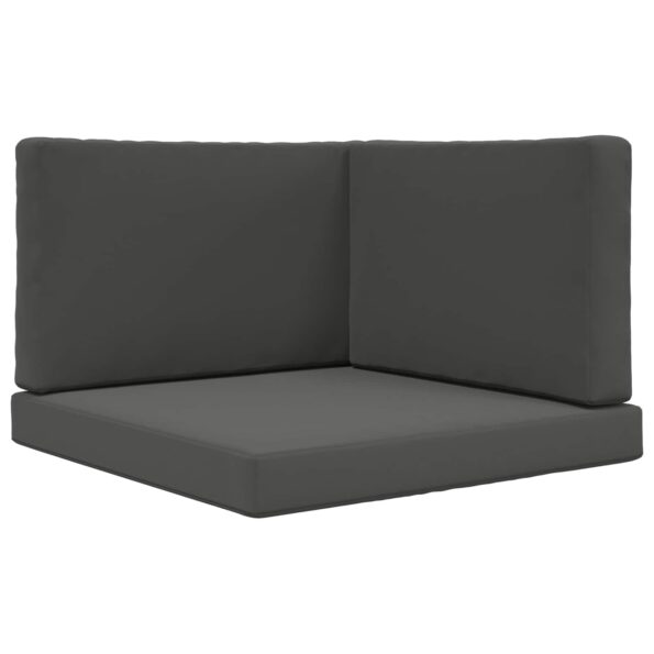 vidaXL Vankúš na vonkajšiu pohovku 3 pcs Antracit Polyester – Obrázok 2