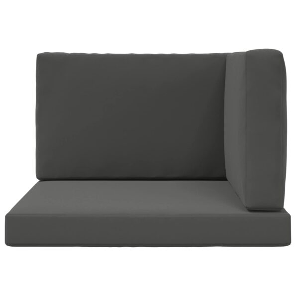 vidaXL Vankúš na vonkajšiu pohovku 3 pcs Antracit Polyester – Obrázok 6