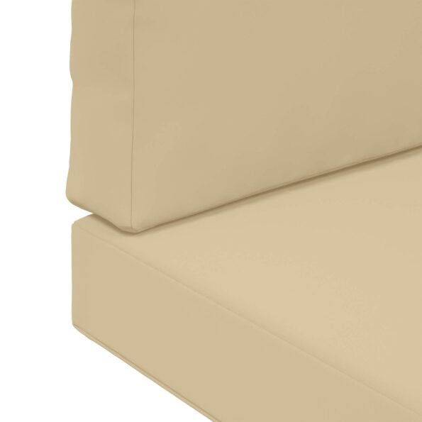 vidaXL Vankúš na vonkajšiu pohovku 3 pcs Béžová Polyester – Obrázok 9