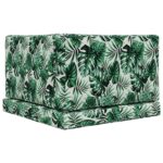 vidaXL Vankúš na vonkajšiu pohovku 3 pcs Vzor listov Polyester – Obrázok 7