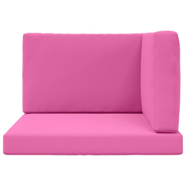 vidaXL Vankúš na vonkajšiu pohovku 3 pcs Ružová Polyester – Obrázok 6