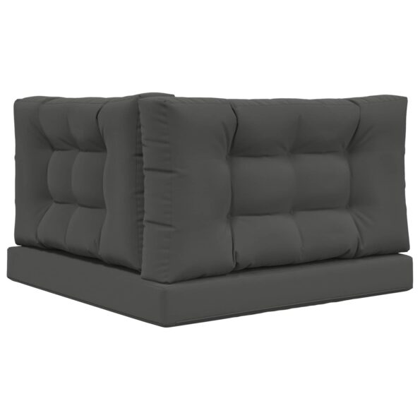vidaXL Vankúš na vonkajšiu pohovku 3 pcs Antracit Polyester – Obrázok 7