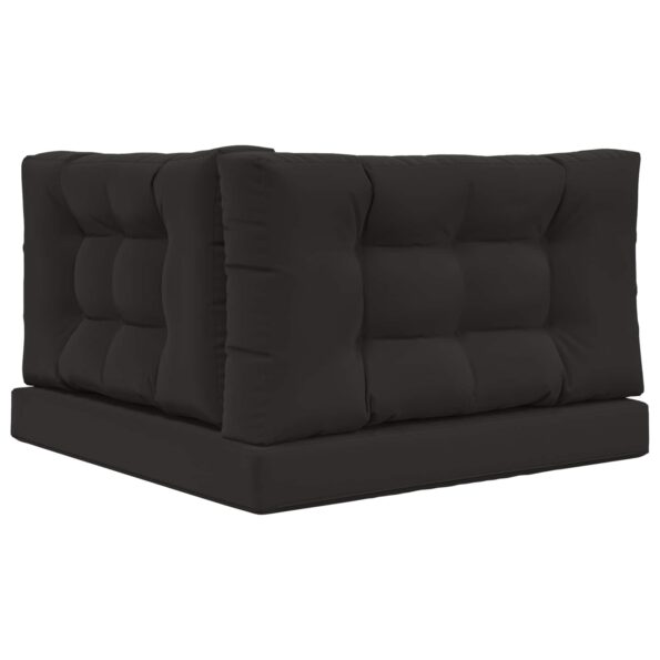 vidaXL Vankúš na vonkajšiu pohovku 3 pcs Čierny Polyester – Obrázok 7