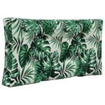vidaXL Vankúš na vonkajšiu pohovku 3 pcs Vzor listov Polyester – Obrázok 5