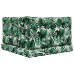 vidaXL Vankúš na vonkajšiu pohovku 3 pcs Vzor listov Polyester – Obrázok 7