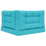 vidaXL Vankúš na vonkajšiu pohovku 3 pcs Tyrkysová Polyester – Obrázok 7