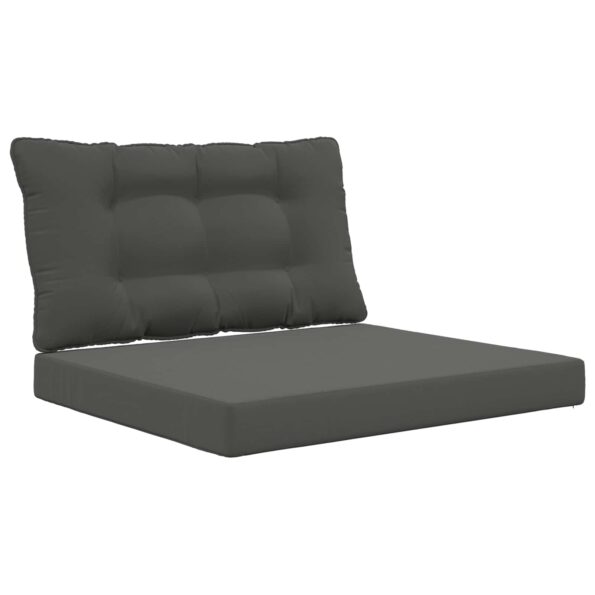 vidaXL Vankúš na vonkajšiu pohovku 2 pcs Antracit Polyester – Obrázok 2