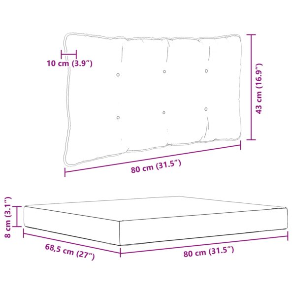 vidaXL Vankúš na vonkajšiu pohovku 2 pcs Béžová Polyester – Obrázok 10
