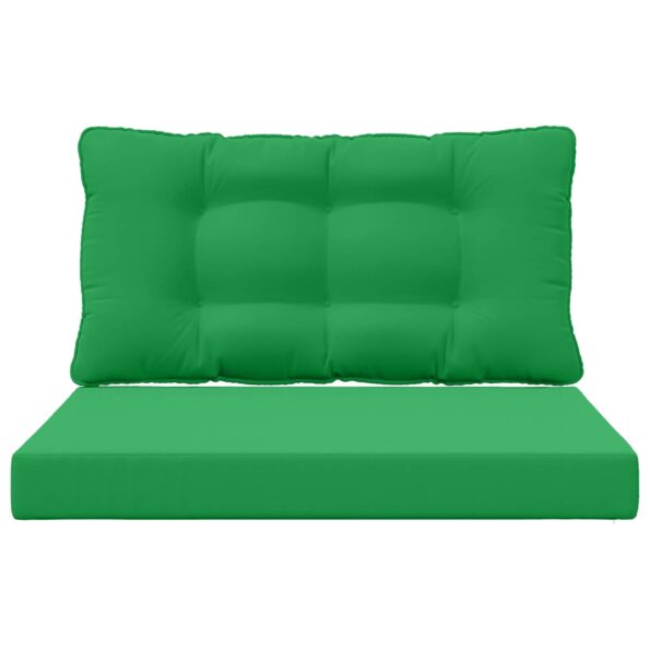 vidaXL Vankúš na vonkajšiu pohovku 2 pcs Zelená Polyester – Obrázok 6