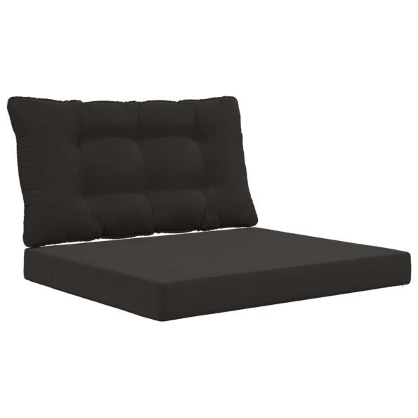 vidaXL Vankúš na vonkajšiu pohovku 2 pcs Čierny Polyester – Obrázok 2