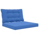 vidaXL Vankúš na vonkajšiu pohovku 2 pcs Královská modrá Polyester – Obrázok 2