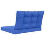 vidaXL Vankúš na vonkajšiu pohovku 2 pcs Královská modrá Polyester – Obrázok 7