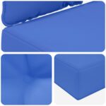 vidaXL Vankúš na vonkajšiu pohovku 2 pcs Královská modrá Polyester – Obrázok 8