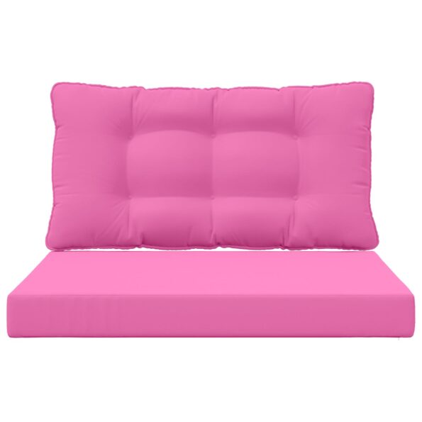 vidaXL Vankúš na vonkajšiu pohovku 2 pcs Ružová Polyester – Obrázok 6
