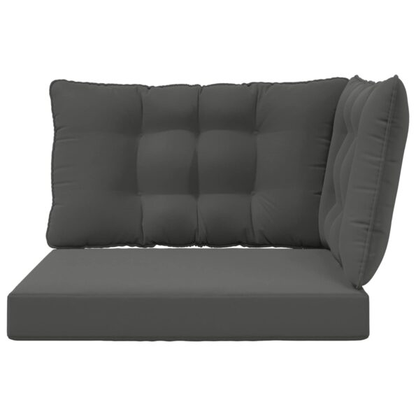 vidaXL Vankúš na vonkajšiu pohovku 3 pcs Antracit Polyester – Obrázok 6